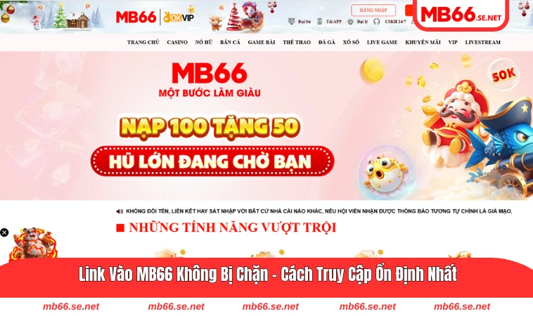 link vào MB66 không bị chặn